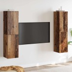vidaXL Set Dulapuri TV Pe perete 4 pcs Lemn vechi 30.5 x 30 x 60 cm vidaXL Set Dulapuri TV Pe perete 4 pcs Lemn vechi 30.5 x 30 x 60 cm