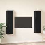 vidaXL Set Dulapuri TV Pe perete 4 pcs Stejar negru 30.5 x 30 x 60 cm vidaXL Set Dulapuri TV Pe perete 4 pcs Stejar negru 30.5 x 30 x 60 cm