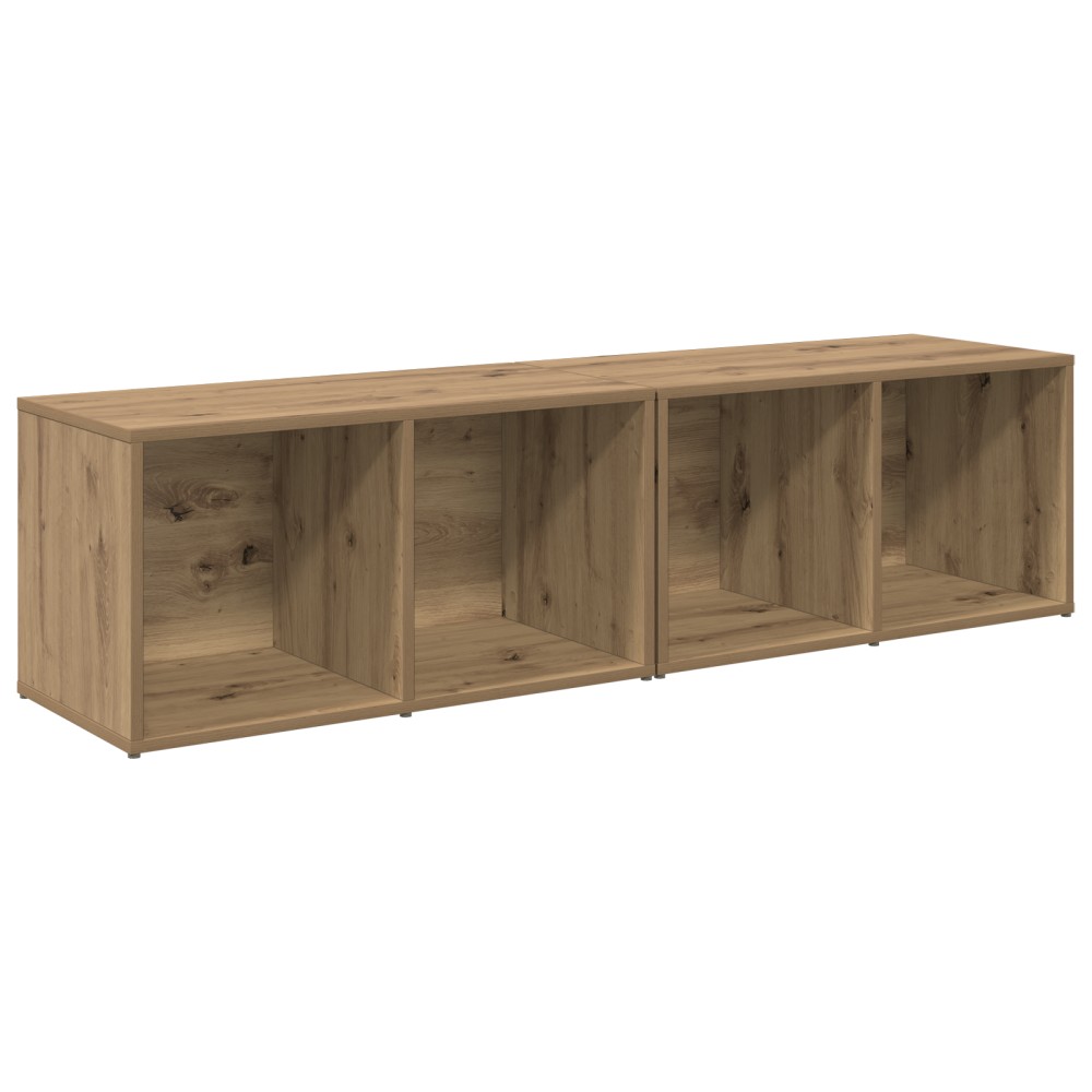 vidaXL Set comodă TV 2 pcs Stejar Artizanal Lemn compozit