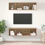 vidaXL Set comodă TV 2 pcs stejar artizanal 37 x 37 x 142.5 cm vidaXL Set comodă TV 2 pcs stejar artizanal 37 x 37 x 142.5 cm