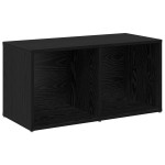 vidaXL Set comodă TV 4 pcs Stejar negru 37 x 35 x 72 cm Lemn compozit vidaXL Set comodă TV 4 pcs Stejar negru 37 x 35 x 72 cm Lemn compozit