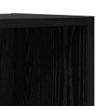 vidaXL Dulap pentru TV pe Perete 4 pcs Stejar negru 37 x 37 x 107.5 cm