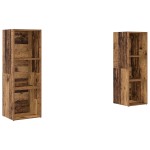 vidaXL Set comodă TV 2 pcs Lemn vechi 107 x 35 x 37 cm Lemn compozit vidaXL Set comodă TV 2 pcs Lemn vechi 107 x 35 x 37 cm Lemn compozit
