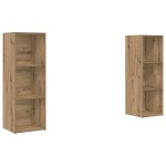 vidaXL Set comodă TV 2 pcs stejar artizanal 107 x 35 x 37 cm vidaXL Set comodă TV 2 pcs stejar artizanal 107 x 35 x 37 cm