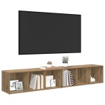 vidaXL Set comodă TV 2 pcs Stejar Artizanal Lemn compozit vidaXL Set comodă TV 2 pcs Stejar Artizanal Lemn compozit