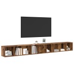 vidaXL Cabinet TV 3 pcs Lemn vechi 37 x 35 x 107.5 cm Lemn stratificat