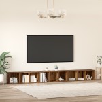 vidaXL Cabinet TV 3 pcs Lemn vechi 37 x 35 x 107.5 cm Lemn stratificat