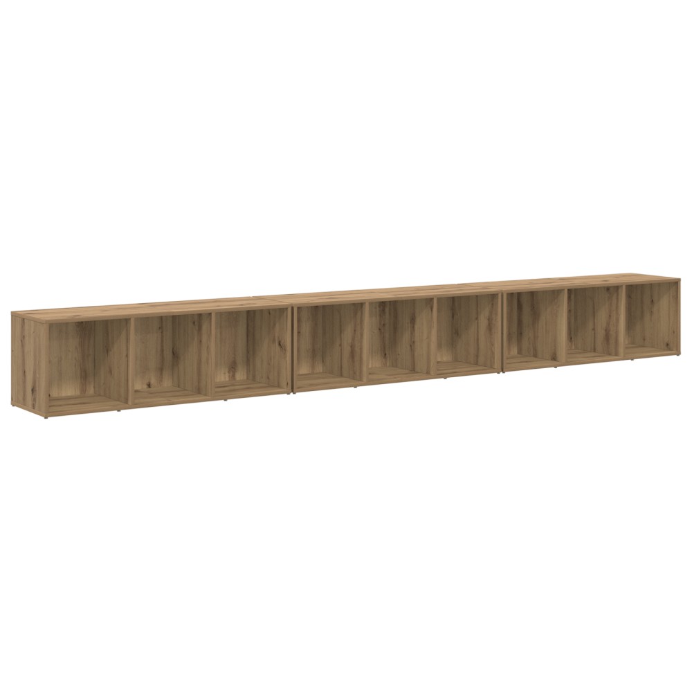 vidaXL Cabinet TV 3 pcs stejar artizanal 37 x 35 x 107.5 cm