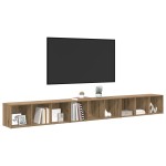 vidaXL Cabinet TV 3 pcs stejar artizanal 37 x 35 x 107.5 cm vidaXL Cabinet TV 3 pcs stejar artizanal 37 x 35 x 107.5 cm