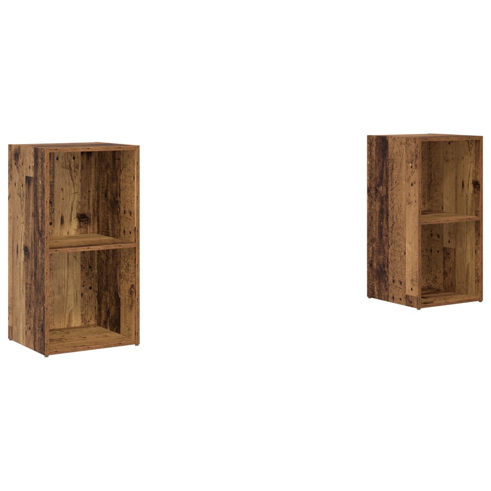 vidaXL Set comodă TV 2 pcs Lemn vechi 72 x 35 x 36.5 cm Lemn compozit