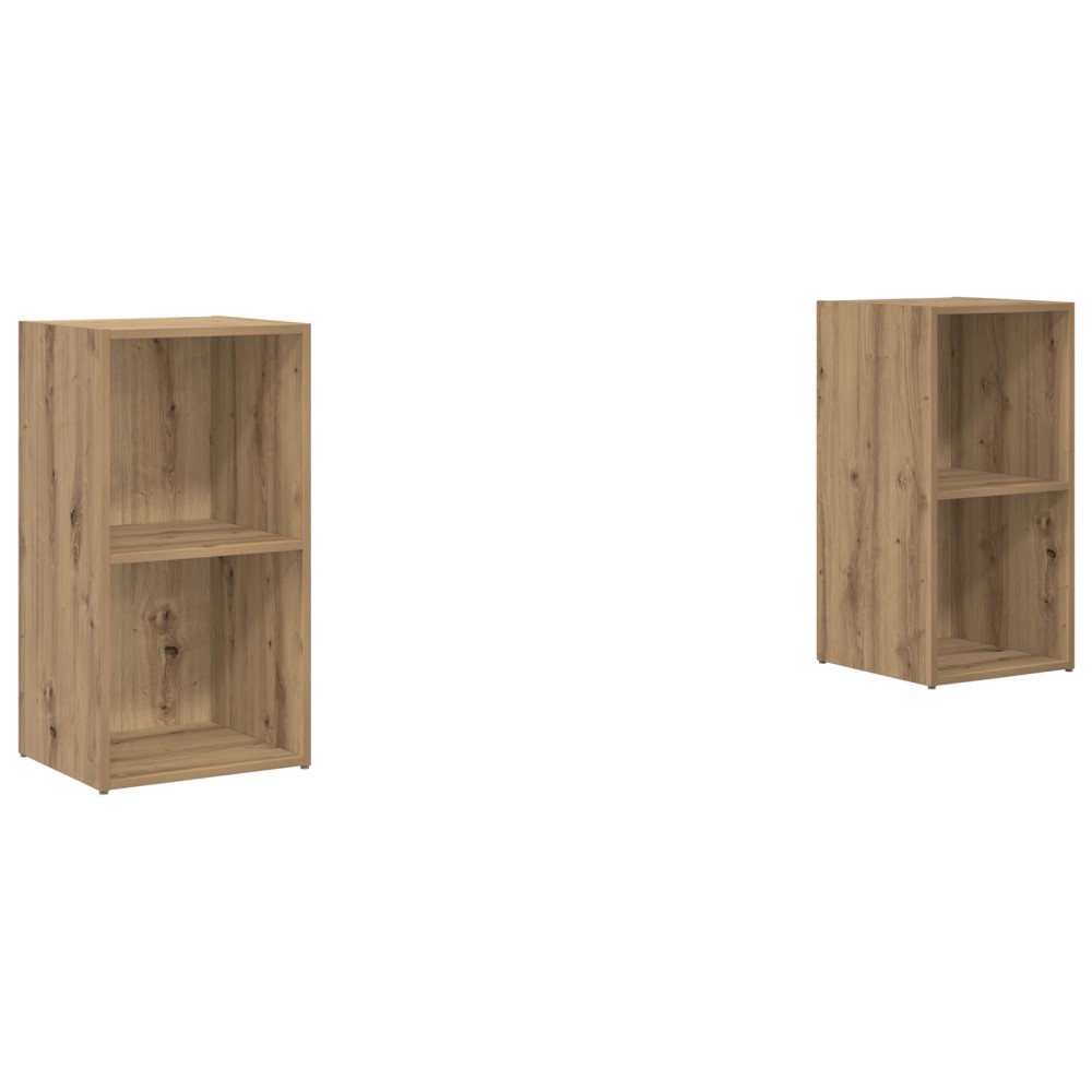 vidaXL Set comodă TV 2 pcs stejar artizanal 72 x 35 x 36.5 cm