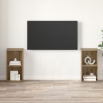 vidaXL Set comodă TV 2 pcs stejar artizanal 72 x 35 x 36.5 cm vidaXL Set comodă TV 2 pcs stejar artizanal 72 x 35 x 36.5 cm