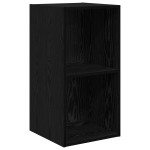 vidaXL Dulap pentru TV pe Perete 4 pcs Stejar negru 37 x 37 x 72 cm