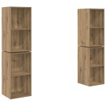 vidaXL Dulap pentru TV pe Perete 4 pcs Stejar artisanal