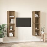 vidaXL Dulap pentru TV pe Perete 4 pcs Stejar artisanal