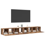 vidaXL Set comodă TV 4 pcs Lemn vechi 60 x 30 x 30 cm Lemn compozit vidaXL Set comodă TV 4 pcs Lemn vechi 60 x 30 x 30 cm Lemn compozit