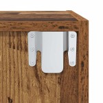 vidaXL Set comodă TV 2 pcs Lemn Vechi 37 x 37 x 107 cm Lemn compozit