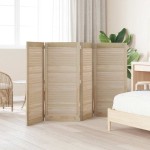 vidaXL Ușă de Dulap cu ușă 4 pcs natural 140.5 x 2.1 x 49.5 cm