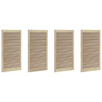 vidaXL Ușă de Dulap cu ușă 4 pcs natural 140.5 x 2.1 x 49.5 cm