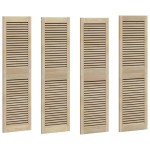 vidaXL Ușă de Dulap cu ușă 4 pcs natural 140.5 x 2.1 x 49.5 cm