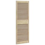 vidaXL Ușă de Dulap cu ușă 4 pcs natural 140.5 x 2.1 x 49.5 cm