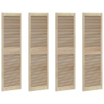 vidaXL Ușă de Dulap cu ușă 4 pcs natural 140.5 x 2.1 x 49.5 cm