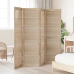 vidaXL Ușă de Dulap cu ușă 4 pcs natural 140.5 x 2.1 x 49.5 cm