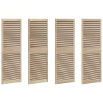 vidaXL Ușă de Dulap cu ușă 4 pcs natural 140.5 x 2.1 x 49.5 cm