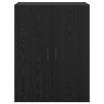 vidaXL Dulap montat pe perete 2 pcs Stejar Negru 69,5 x 34 x 90 cm