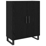 vidaXL Bufet cu raft Stejar negru 69.5 x 34 x 90 cm Lemn compozit vidaXL Bufet cu raft Stejar negru 69.5 x 34 x 90 cm Lemn compozit