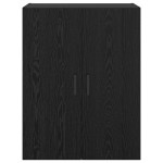 vidaXL Dulap montat pe perete 2 pcs Stejar Negru 69,5 x 34 x 90 cm