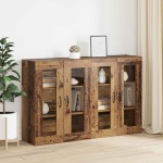 vidaXL Mobilier cu Montaj pe Perete 2 pcs Lemn vechi 69,5 x 34 x 90 cm