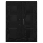 vidaXL Mobilier cu Montaj pe Perete 2 pcs Stejar negru