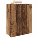 vidaXL Dulap montat pe perete 2 pcs Lemn vechi 69,5 x 34 x 90 cm