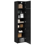 vidaXL Dulap de depozitare Stejar negru 50 x 41 x 225 cm Lemn compozit