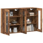 vidaXL Mobilier cu Montaj pe Perete 2 pcs Lemn vechi 69.5 x 34 x 90 cm vidaXL Mobilier cu Montaj pe Perete 2 pcs Lemn vechi 69.5 x 34 x 90 cm