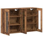 vidaXL Mobilier cu Montaj pe Perete 2 pcs Lemn vechi 69.5 x 34 x 90 cm vidaXL Mobilier cu Montaj pe Perete 2 pcs Lemn vechi 69.5 x 34 x 90 cm
