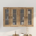 vidaXL Mobilier cu Montaj pe Perete 2 pcs stejar artizanal vidaXL Mobilier cu Montaj pe Perete 2 pcs stejar artizanal