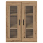 vidaXL Mobilier cu Montaj pe Perete 2 pcs stejar artizanal