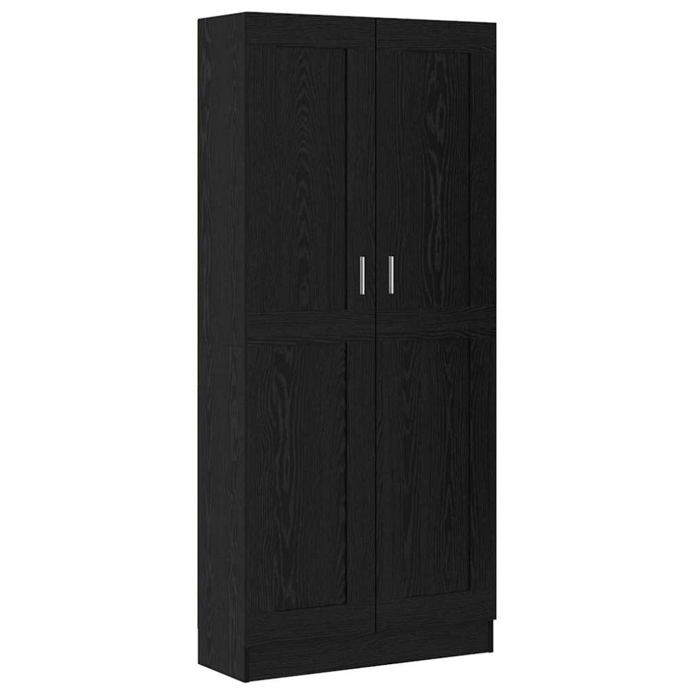 vidaXL Dulap pentru cărți Stejar negru 82.5 x 30.5 x 185 cm