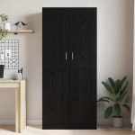 vidaXL Dulap pentru cărți Stejar negru 82.5 x 30.5 x 185 cm vidaXL Dulap pentru cărți Stejar negru 82.5 x 30.5 x 185 cm