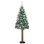 vidaXL Brad de Crăciun Slim LED-uri și Set de Bile Verde 210 cm PVC vidaXL Brad de Crăciun Slim LED-uri și Set de Bile Verde 210 cm PVC