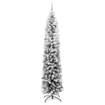 vidaXL Brad de Crăciun slim cu 300 LED-uri și set de bile cu zăpadă acoperită verde 240 cm vidaXL Brad de Crăciun slim cu 300 LED-uri și set de bile cu zăpadă acoperită verde 240 cm
