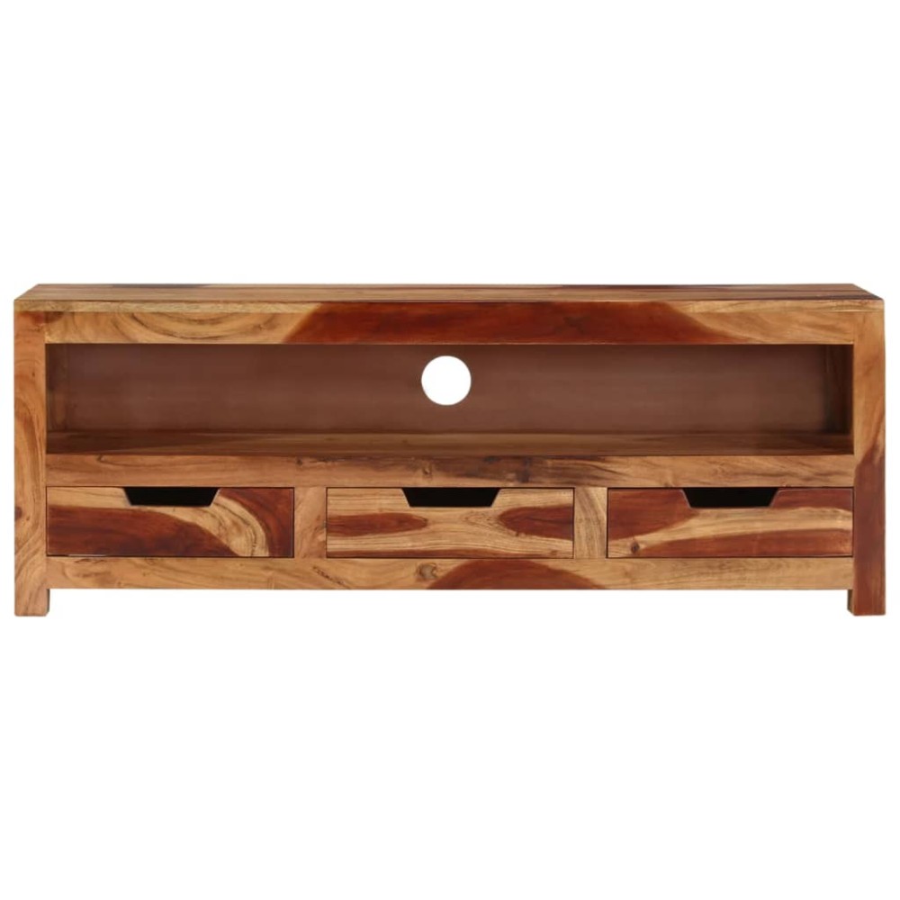 vidaXL Comodă TV, 110x30x40 cm, lemn masiv de acacia