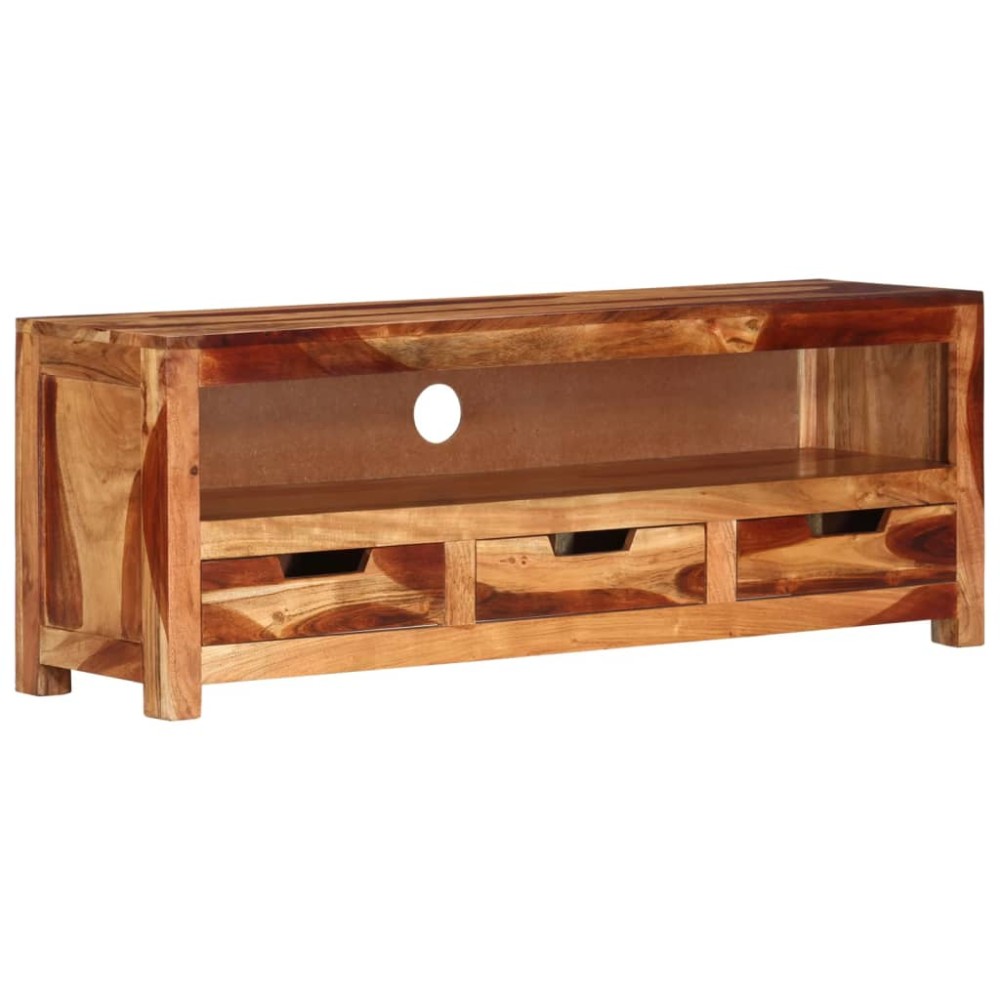 vidaXL Comodă TV, 110x30x40 cm, lemn masiv de acacia