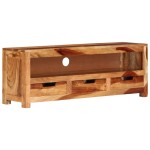 vidaXL Comodă TV, 110x30x40 cm, lemn masiv de acacia