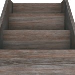 vidaXL Raft reviste copii gri/sonoma 71x30x78,5 cm lemn prelucrat vidaXL Raft reviste copii gri/sonoma 71x30x78,5 cm lemn prelucrat