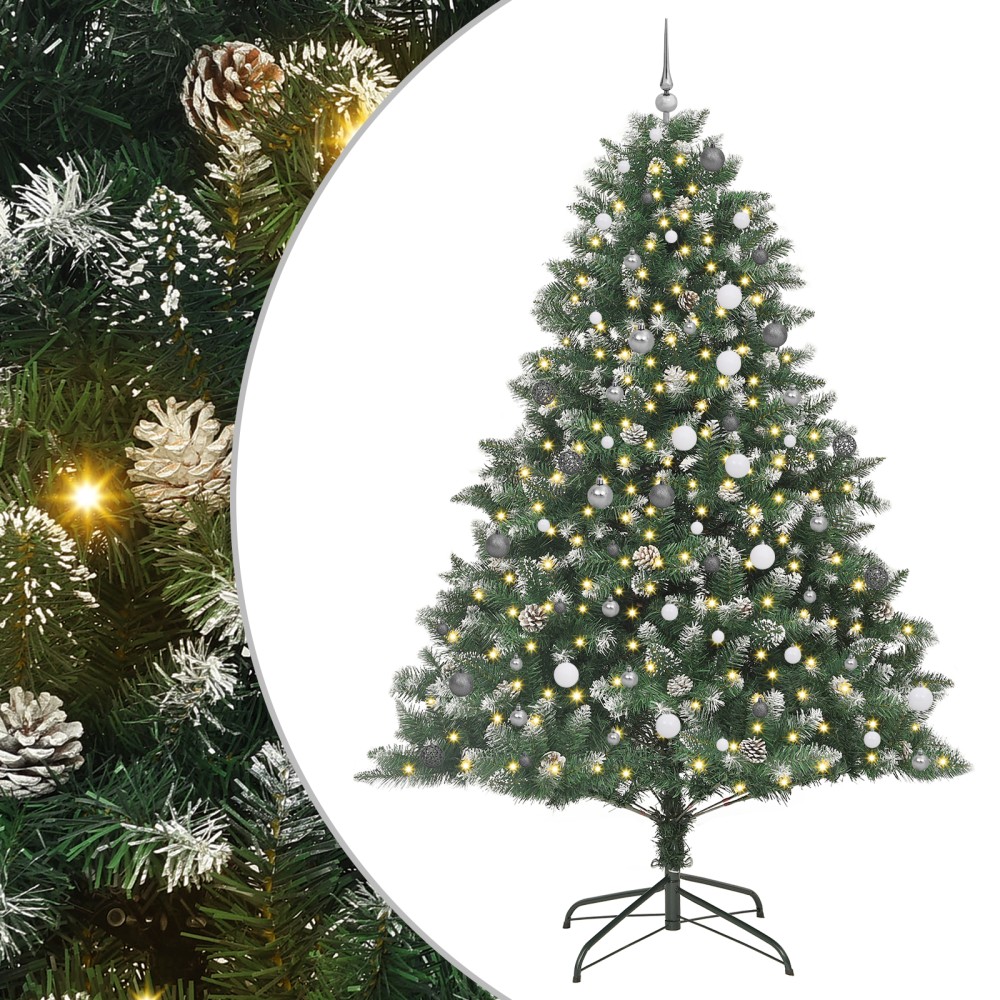 vidaXL Brad de Crăciun artificial Verde 240 cm PVC