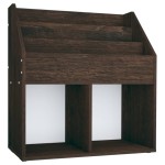 vidaXL Raft reviste copii, stejar afumat, 71x30x78,5cm, lemn prelucrat vidaXL Raft reviste copii, stejar afumat, 71x30x78,5cm, lemn prelucrat
