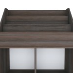 vidaXL Raft reviste copii gri/stejar sonoma 71x30x114cm lemn prelucrat vidaXL Raft reviste copii gri/stejar sonoma 71x30x114cm lemn prelucrat